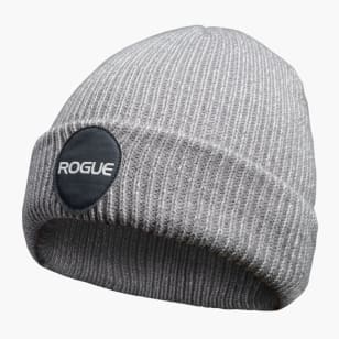 Rogue Grey Patch Beanie - Gray | Knit Caps | Rogue Fitness